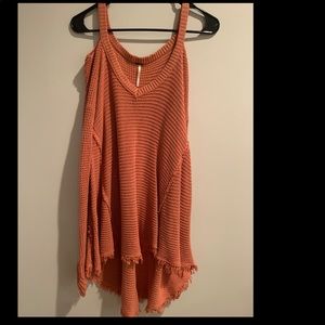 Free people “Moonshine V” cold shoulder sweater